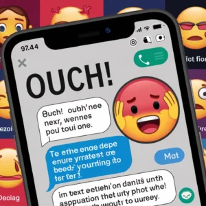 The Meaning of Ouch in Text Messages