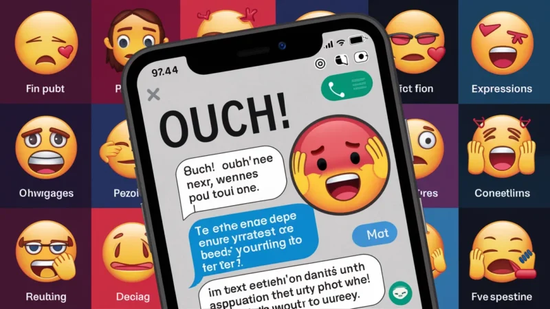 The Meaning of Ouch in Text Messages